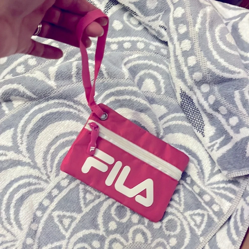 Fila Pink Wristlet Zipper Pouch - Picture 4 of 9